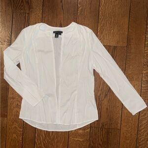Peace of Cloth, Cotton Zip White Shirt , SZ XS
